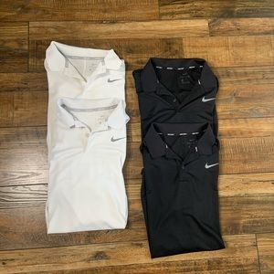 Nike mens golf shirts dry fit.